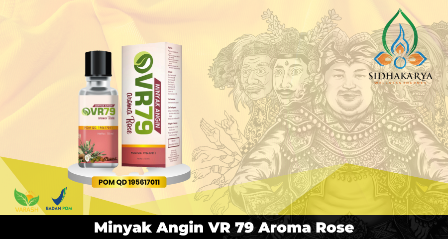 Minyak angin VR79 Aroma Rose adalah minyak angin dengan kandungan plus - plus 